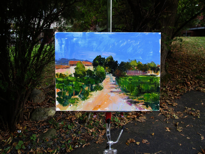La Longère, Seguret by Janet Dyer |  Context View of Artwork 