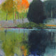 Original art for sale at UGallery.com | Lone Tree IV by Janet Dyer | $1,000 | acrylic painting | 20' h x 20' w | thumbnail 1
