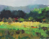 Original art for sale at UGallery.com | Meadow and Mountains by Janet Dyer | $800 | acrylic painting | 16' h x 20' w | thumbnail 1