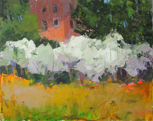 Olive Trees by Building by Janet Dyer |  Artwork Main Image 