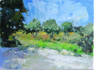 Original art for sale at UGallery.com | Olive Trees by the Road, Provence by Janet Dyer | $475 | acrylic painting | 12' h x 16' w | photo 1