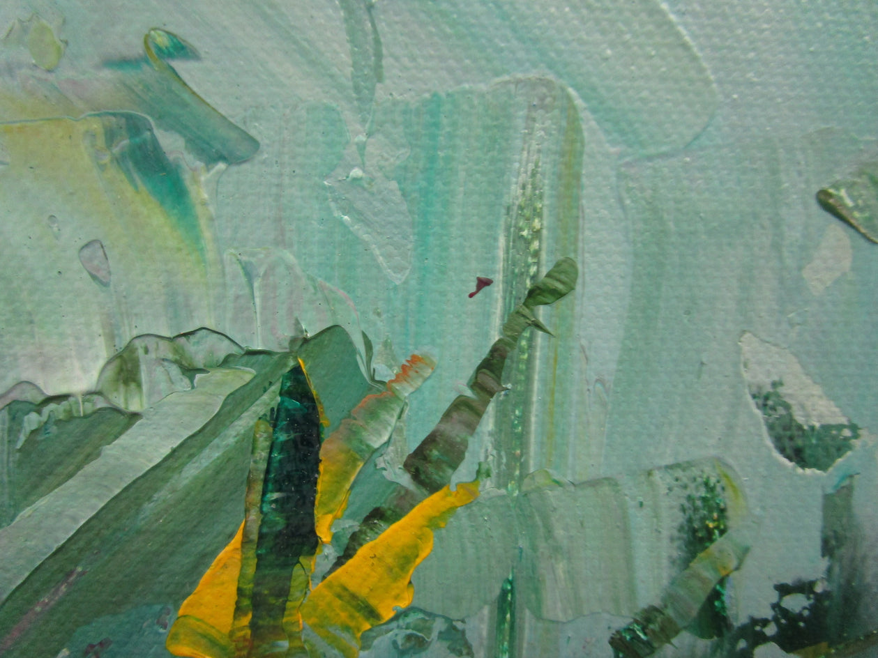 Path with Yellow Grass by Janet Dyer |  Closeup View of Artwork 