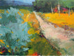 Original art for sale at UGallery.com | Path with Yellow Grass by Janet Dyer | $1,000 | acrylic painting | 18' h x 24' w | thumbnail 1