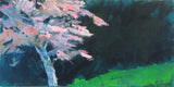 Original art for sale at UGallery.com | Pink and Green by Janet Dyer | $750 | acrylic painting | 12' h x 24' w | thumbnail 1