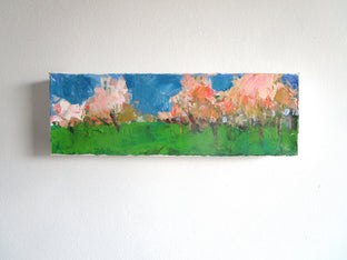 Original art for sale at UGallery.com | Pink Trees by Janet Dyer | $225 | acrylic painting | 4' h x 12' w | photo 3