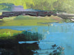 Original art for sale at UGallery.com | Pond with Yellow Trees by Janet Dyer | $700 | acrylic painting | 12' h x 24' w | thumbnail 4