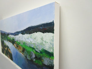 Original art for sale at UGallery.com | River and Olive Trees, Provence by Janet Dyer | $1,125 | acrylic painting | 15' h x 30' w | photo 2