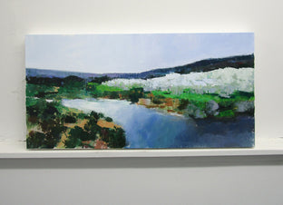 Original art for sale at UGallery.com | River and Olive Trees, Provence by Janet Dyer | $1,125 | acrylic painting | 15' h x 30' w | photo 3