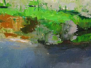 Original art for sale at UGallery.com | River and Olive Trees, Provence by Janet Dyer | $1,125 | acrylic painting | 15' h x 30' w | photo 4