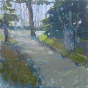acrylic painting by Janet Dyer titled Shady Path