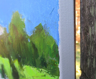 Spring, Bonnieux by Janet Dyer |  Side View of Artwork 