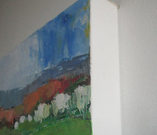 Spring Near Bonnieux, Provence by Janet Dyer |  Side View of Artwork 