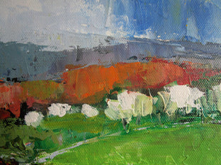 Spring Near Bonnieux, Provence by Janet Dyer |   Closeup View of Artwork 