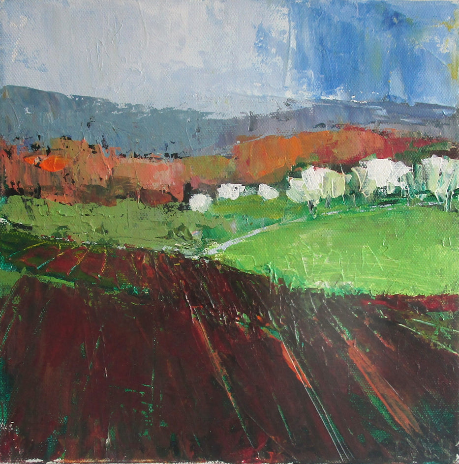 Spring Near Bonnieux, Provence by Janet Dyer |  Artwork Main Image 