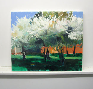 Spring Trees by Good Samaritan by Janet Dyer |  Context View of Artwork 