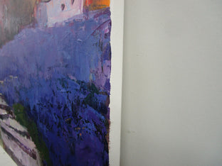 Steps Through Lavender by Janet Dyer |  Side View of Artwork 