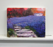 Original art for sale at UGallery.com | Steps Through Lavender by Janet Dyer | $650 | acrylic painting | 14' h x 18' w | thumbnail 3