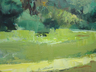 Sunlight on Path, Provence by Janet Dyer |   Closeup View of Artwork 