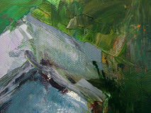 Original art for sale at UGallery.com | Sunset on the River, England by Janet Dyer | $1,000 | acrylic painting | 18' h x 24' w | thumbnail 4