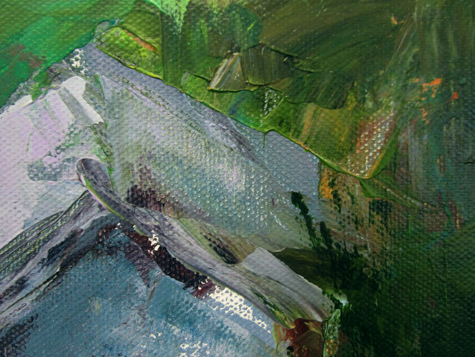 Sunset on the River, England by Janet Dyer |   Closeup View of Artwork 