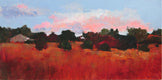 Original art for sale at UGallery.com | Sunset, Saumane by Janet Dyer | $1,550 | acrylic painting | 18' h x 36' w | thumbnail 1