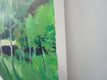 Original art for sale at UGallery.com | Trees and Wall, France by Janet Dyer | $1,950 | acrylic painting | 24' h x 36' w | thumbnail 2