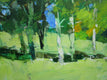 Original art for sale at UGallery.com | Trees in Sunlight Near Avignon by Janet Dyer | $975 | acrylic painting | 20' h x 20' w | thumbnail 4