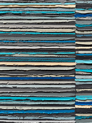 Original art for sale at UGallery.com | Beach Stripes by Janet Hamilton | $950 | oil painting | 20' h x 20' w | photo 4
