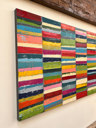 Color Grid No. 3 by Janet Hamilton |  Side View of Artwork 