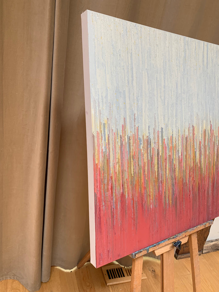 Early Sunset by Janet Hamilton |  Side View of Artwork 