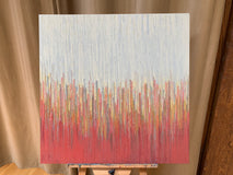 Original art for sale at UGallery.com | Early Sunset by Janet Hamilton | $2,000 | oil painting | 30' h x 30' w | thumbnail 3