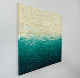 Emerald Zen by Janet Hamilton |  Side View of Artwork 