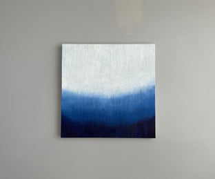 Original art for sale at UGallery.com | Indigo Landscape 2 by Janet Hamilton | $1,350 | oil painting | 24' h x 24' w | photo 3