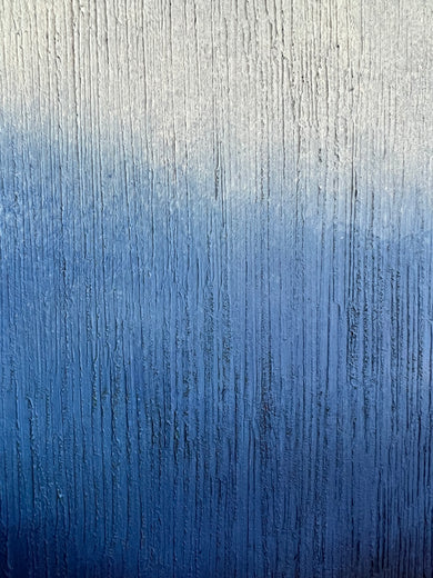 Indigo Landscape 2 by Janet Hamilton |   Closeup View of Artwork 