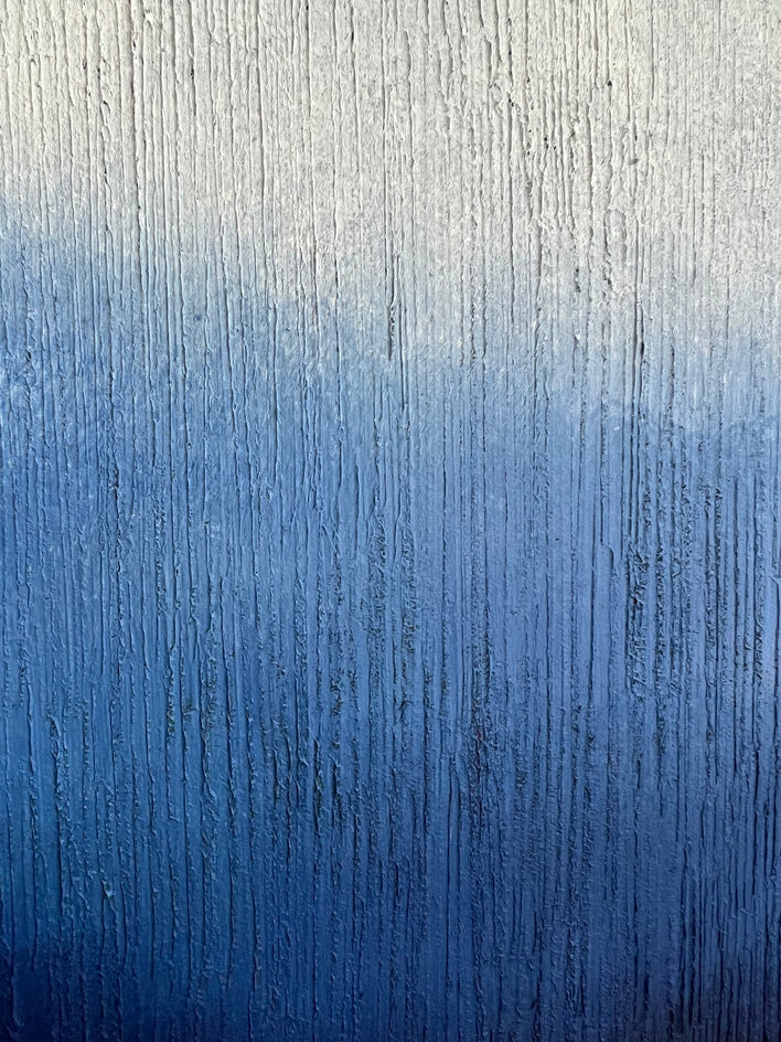 Indigo Landscape 2 by Janet Hamilton |  Closeup View of Artwork 