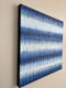 Original art for sale at UGallery.com | Indigo Stripes 3 by Janet Hamilton | $1,350 | oil painting | 24' h x 24' w | thumbnail 2