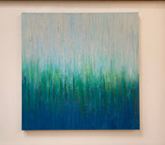 Original art for sale at UGallery.com | Karma by Janet Hamilton | $3,575 | oil painting | 40' h x 40' w | thumbnail 3