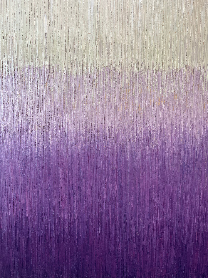 Purple Haze by Janet Hamilton |  Closeup View of Artwork 