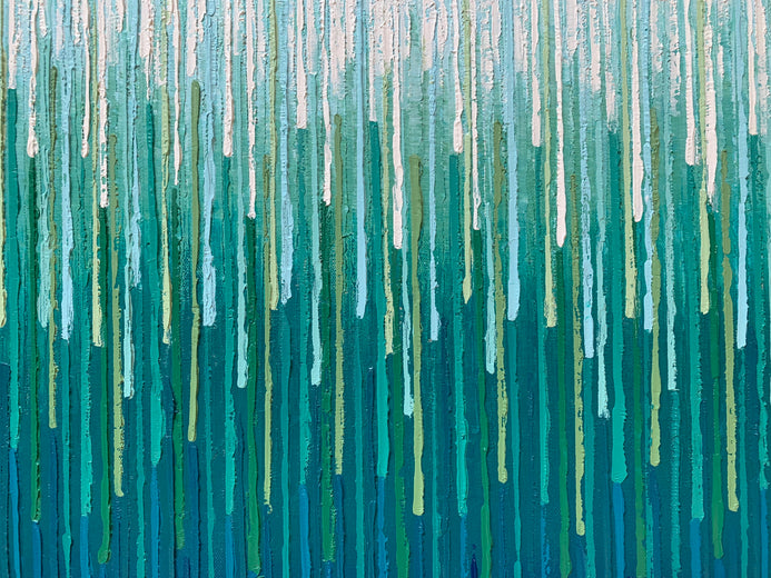 Tranquil Mist by Janet Hamilton |   Closeup View of Artwork 