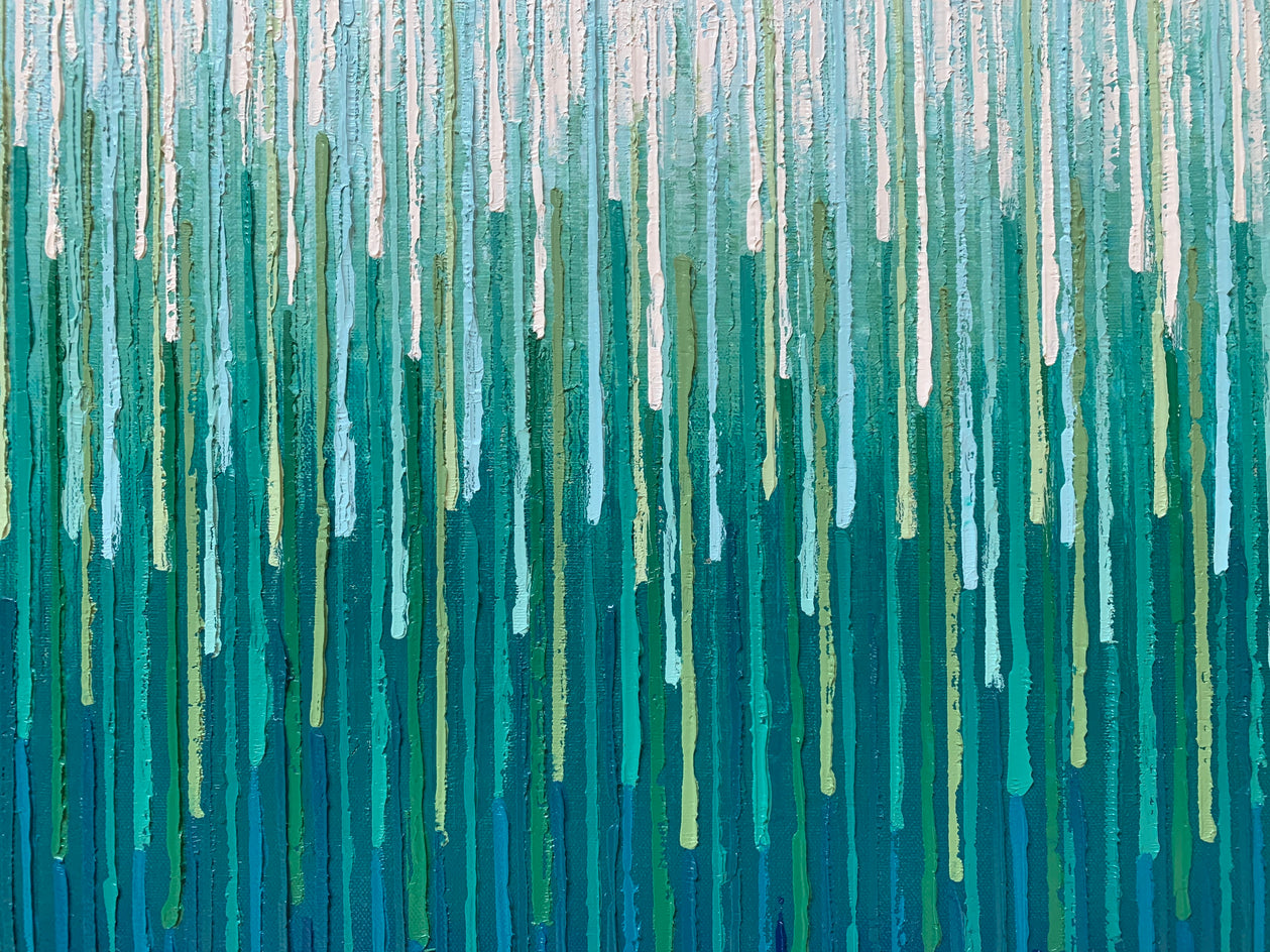 Tranquil Mist by Janet Hamilton |  Closeup View of Artwork 