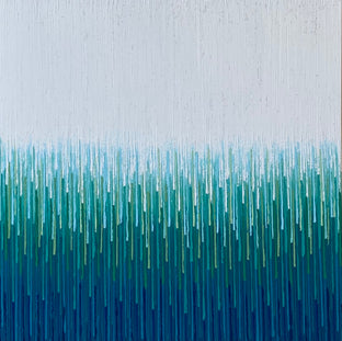 Original art for sale at UGallery.com | Tranquil Mist by Janet Hamilton | $2,900 | oil painting | 36' h x 36' w | photo 1
