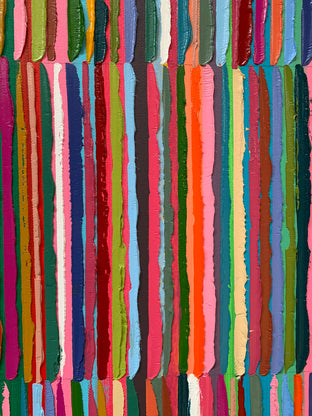 Triple Stripes B by Janet Hamilton |   Closeup View of Artwork 