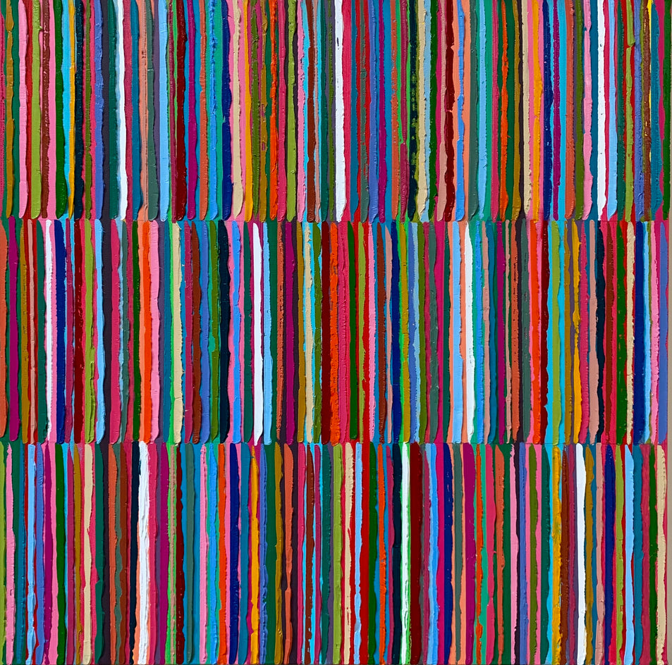 Triple Stripes B by Janet Hamilton |  Artwork Main Image 