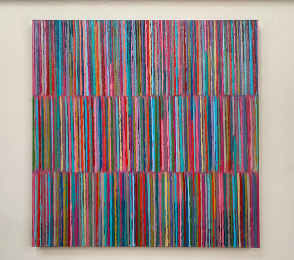 Triple Stripes C by Janet Hamilton |  Context View of Artwork 