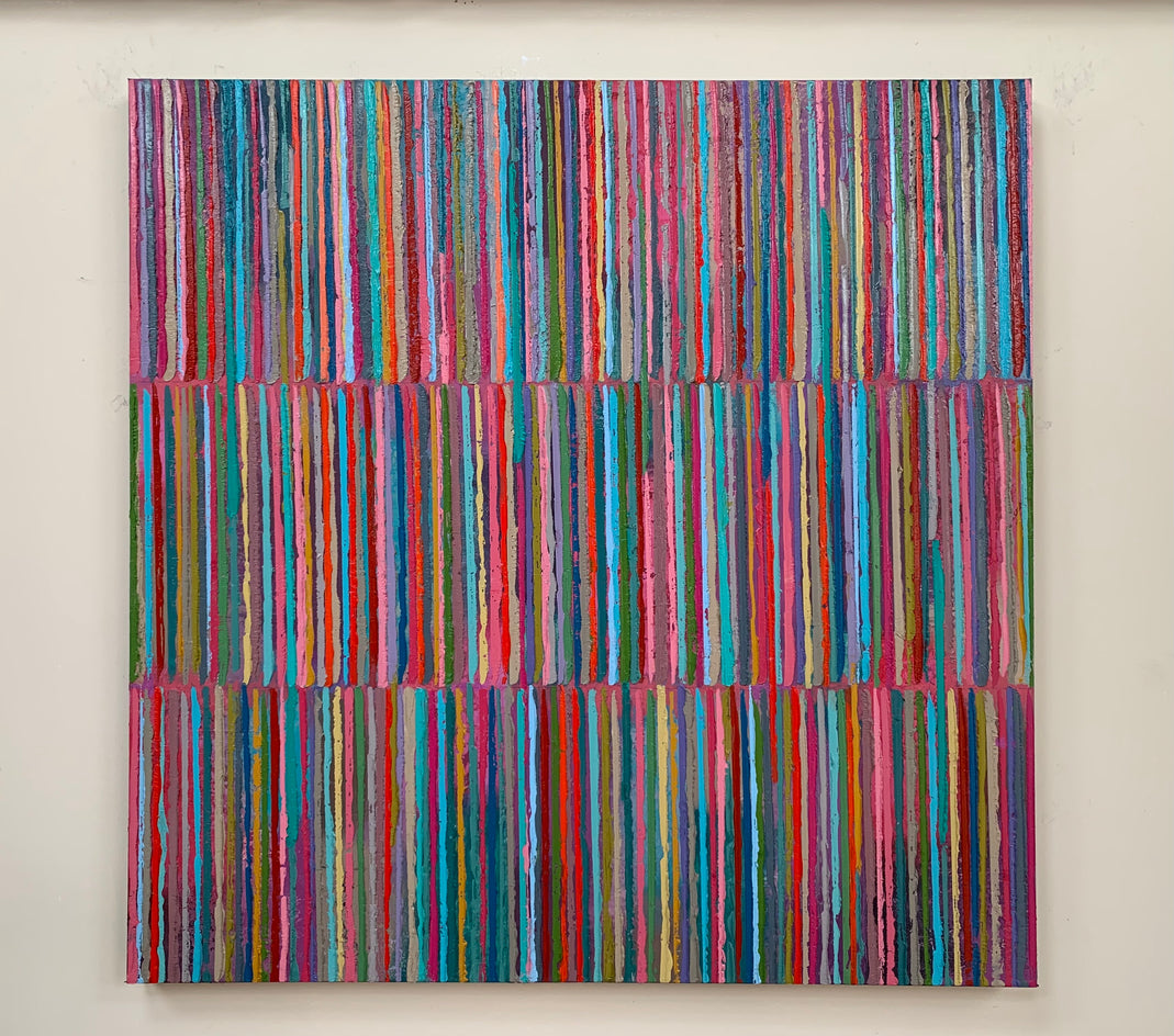 Triple Stripes C by Janet Hamilton |  Context View of Artwork 