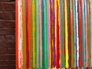 Triple Stripes D by Janet Hamilton |   Closeup View of Artwork 
