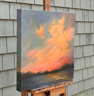 Sunset Passion by Janet Triplett |  Side View of Artwork 