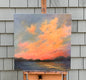Original art for sale at UGallery.com | Sunset Passion by Janet Triplett | $850 | oil painting | 16' h x 16' w | thumbnail 3