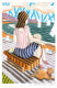 Original art for sale at UGallery.com | Girl Gazing at the Sea by Javier Ortas | $1,175 | watercolor painting | 19.68' h x 13.77' w | thumbnail 1