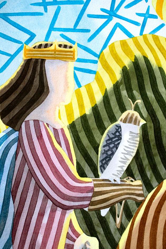 A King in Backlight by Javier Ortas |  Closeup View of Artwork 